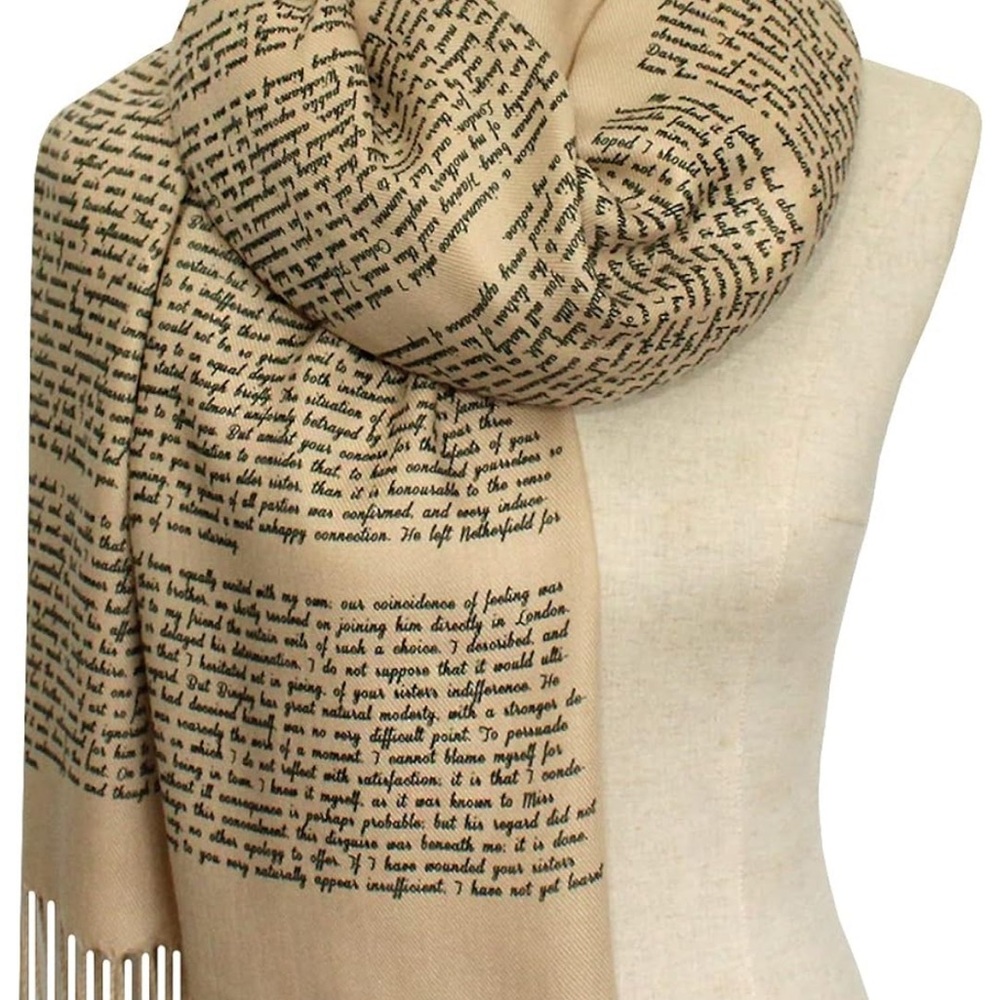 Jane Austen Darcy’s Letter Scarf